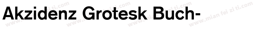 Akzidenz Grotesk Buch字体转换